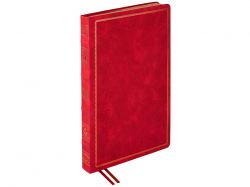 Ежедневник недатированный А4 "Royal", красный с бронзовым срезом