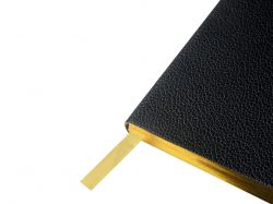 Еженедельник недатированный А6 "Black" с нашивкой, черный