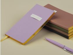 Еженедельник недатированный А6 "Morandi. Пыльная роза" с нашивкой, пыльно-розовый