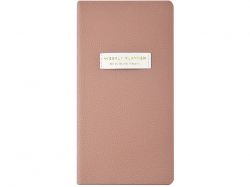 Еженедельник недатированный А6 "Morandi. Пыльная роза" с нашивкой, пыльно-розовый
