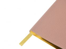 Еженедельник недатированный А6 "Morandi. Пыльная роза" с нашивкой, пыльно-розовый