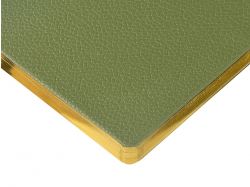 Еженедельник недатированный А6 "Verde" с нашивкой, зеленый