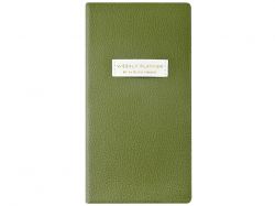 Еженедельник недатированный А6 "Verde" с нашивкой, зеленый