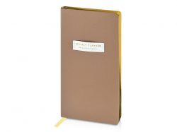 Еженедельник недатированный А6 "Total beige" с нашивкой, бежевый