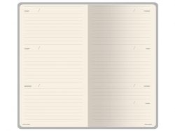 Еженедельник недатированный А6 "Total beige" с нашивкой, бежевый