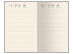 Ежедневник недатированный А5 "Black" с нашивкой, черный