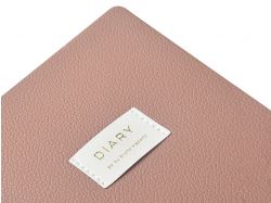 Ежедневник недатированный А5 "Morandi. Пыльная роза" с нашивкой, пыльно-розовый