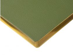 Ежедневник недатированный А5 "Verde" с нашивкой, зеленый