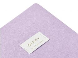 Ежедневник недатированный А5 "Zefir" с нашивкой, сиреневый