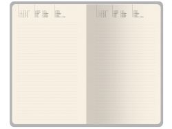 Ежедневник недатированный А5 "Zefir" с нашивкой, сиреневый