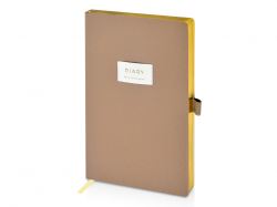 Ежедневник недатированный А5 "Total beige" с нашивкой, бежевый