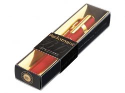 Ручка пластиковая шариковая "Parliament", 0,7 мм, синие чернила, красный/золотистый