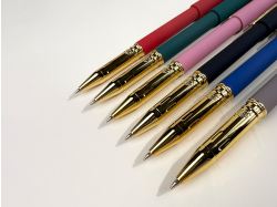 Ручка пластиковая шариковая "Parliament", 0,7 мм, синие чернила, зеленый/золотистый