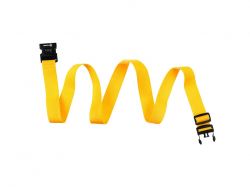 Ремень для чемодана Torber, желтый, 182 х 5 см