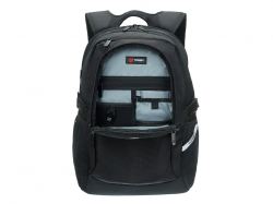 Рюкзак TORBER МЕГАПОЛИС с отделением для ноутбука 16", чёрный, полиэстер, 47 х 34 x 28 см