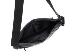 Сумка через плечо TORBER НОВА, черный, нейлон/полиэстер, 33 х 6 х 20 см