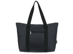 Сумка складная TORBER, черный, полиэстер, 48x33x12 см