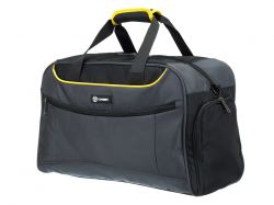 Сумка спортивная TORBER, серый, полиэстер, 48 х 24 х 30 см