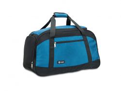 Сумка спортивная TORBER, синий/черный, полиэстер, 52 х 25 х 30 см