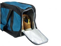 Сумка спортивная TORBER, синий/черный, полиэстер, 52 х 25 х 30 см