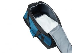 Сумка спортивная TORBER, синий/черный, полиэстер, 52 х 25 х 30 см