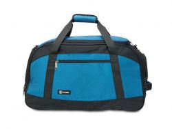 Сумка спортивная TORBER, синий/черный, полиэстер, 52 х 25 х 30 см