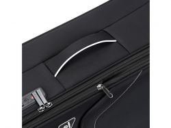 Чемодан TORBER НЕРО, чёрный, переработанный ПЭТ, 44 х 25 х 67 см, 63 л