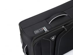 Чемодан TORBER НЕРО, чёрный, переработанный ПЭТ, 44 х 25 х 67 см, 63 л