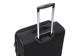 Чемодан TORBER НЕРО, чёрный, переработанный ПЭТ, 44 х 25 х 67 см, 63 л