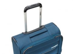 Чемодан TORBER ВИВИ, синий, полиэстер, 39 х 20 х 54 см, 36 л