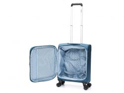 Чемодан TORBER ВИВИ, синий, полиэстер, 39 х 20 х 54 см, 36 л