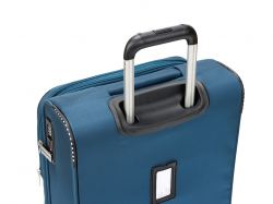 Чемодан TORBER ВИВИ, синий, полиэстер, 39 х 20 х 54 см, 36 л