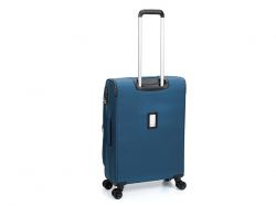 Чемодан TORBER ВИВИ, синий, полиэстер, 44 х 25 х 67 см, 63 л