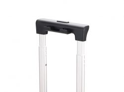 Чемодан TORBER БАЙКАЛ, тёмно-серый металлик, поликарбонат, 37,5 x 20 х 54 см, 37 л