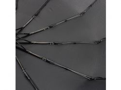 Зонт складной мужской TORBER, автомат, 3 сложения, черный, каркас сталь/файбергласс, эпонж, пластиковая ручка, диаметр 103 см