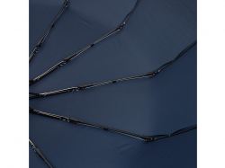 Зонт складной мужской TORBER, автомат, 3 сложения, синий, каркас сталь/файбергласс, эпонж, пластиковая ручка, диаметр 103 см