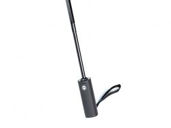 Зонт складной мужской TORBER, автомат, 3 сложения, синий, каркас сталь/файбергласс, эпонж, пластиковая ручка, диаметр 103 см