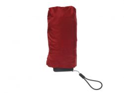 Зонт складной женский TORBER, механика, 5 сложений, красный, каркас алюминий, эпонж, пластиковая ручка, диаметр 91 см