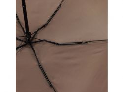 Зонт складной женский TORBER, механика, 5 сложений, коричневый, каркас алюминий, эпонж, пластиковая ручка, диаметр 91 см
