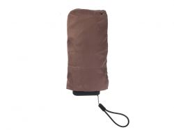 Зонт складной женский TORBER, механика, 5 сложений, коричневый, каркас алюминий, эпонж, пластиковая ручка, диаметр 91 см