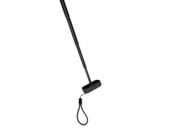 Зонт складной женский TORBER, механика, 5 сложений, синий, каркас алюминий, эпонж, пластиковая ручка, диаметр 91 см