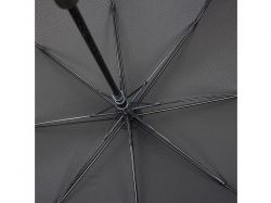 Зонт трость мужской TORBER, полуавтомат, черный, каркас файбергласс, эпонж, пластиковая ручка, диаметр 120 см