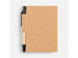 Мини-блокнот Eco Light с ручкой с черными элементами, ver.2