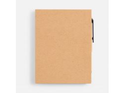 Мини-блокнот Eco Light с ручкой с черными элементами, ver.2