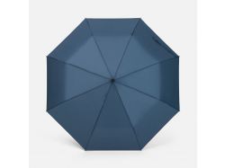 Зонт складной Classic, темно-синий с темной ручкой
