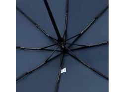 Зонт складной Classic, темно-синий с темной ручкой