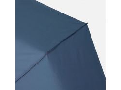 Зонт складной Classic, темно-синий с темной ручкой