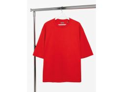 Футболка оверсайз унисекс Kosmos 2.0, красная (алая)