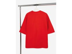 Футболка оверсайз унисекс Kosmos 2.0, красная (алая)