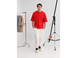 Футболка оверсайз унисекс Kosmos 2.0, красная (алая)